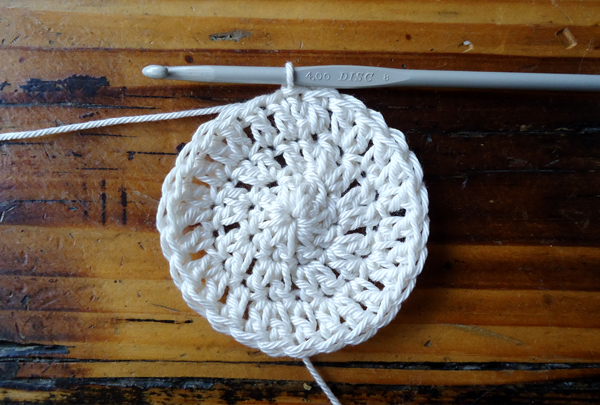 Reusable crochet bag pattern step 2