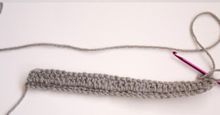 crochet bow tie pattern step 3