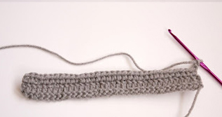 crochet bow tie pattern step 4