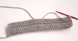 crochet bow tie pattern step 5
