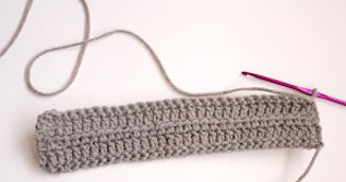 crochet bow tie pattern step 6