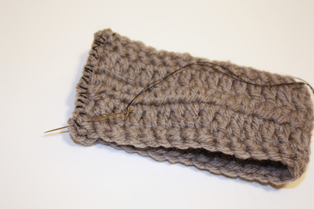 crochet bow tie pattern step 7