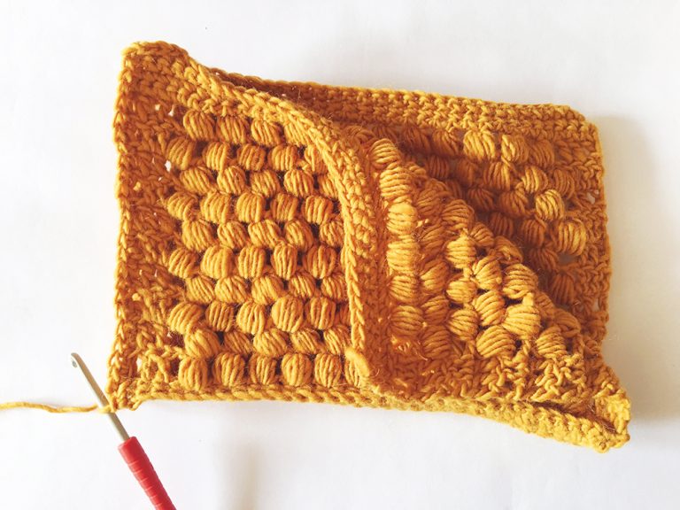 crochet clutch bag step 5
