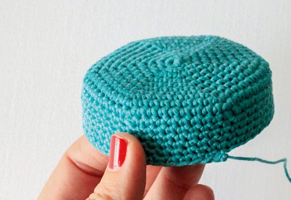 crochet jar cover step 6