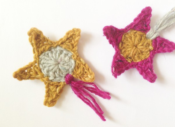 crochet star garland pattern step 3