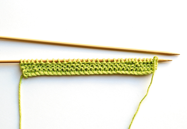 dishcloth knitting pattern step 1