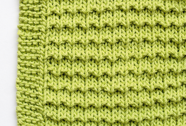 dishcloth knitting pattern step 3