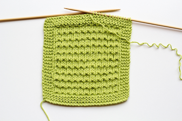 dishcloth knitting pattern step 4