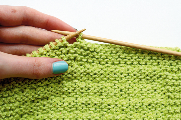dishcloth knitting pattern step 5
