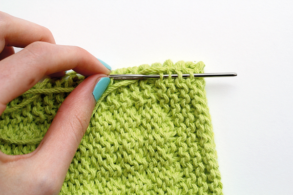 dishcloth knitting pattern step 6