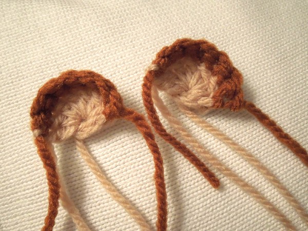how to crochet baby booties step 14