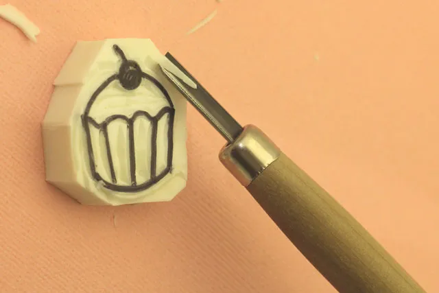 how to make a rubber stamp step 10