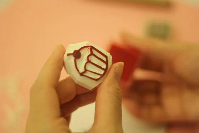 how to make a rubber stamp step 11