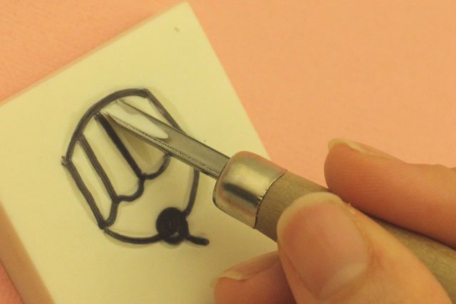 how to make a rubber stamp step 9