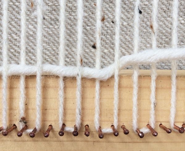 woven wall hanging DIY loom step 4