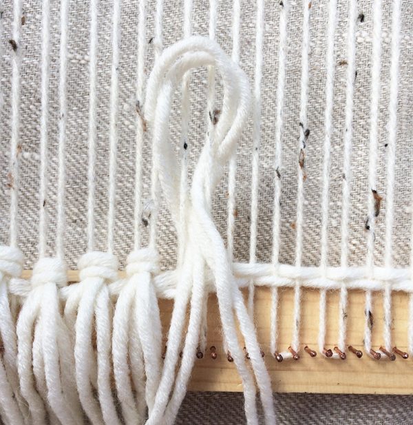woven wall hanging DIY loom step 5