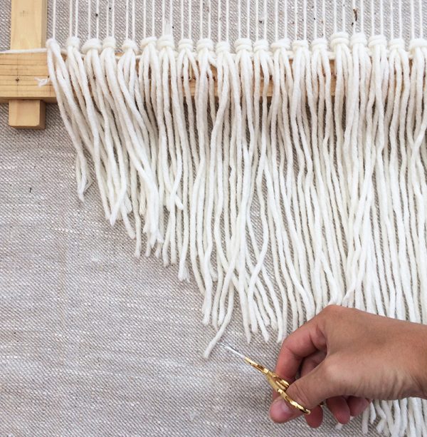 woven wall hanging DIY loom step 6