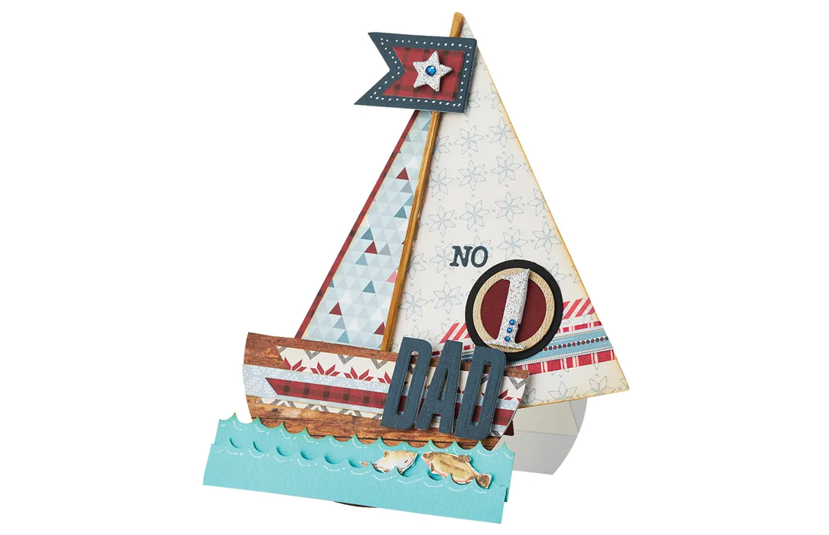 free card making templates boat
