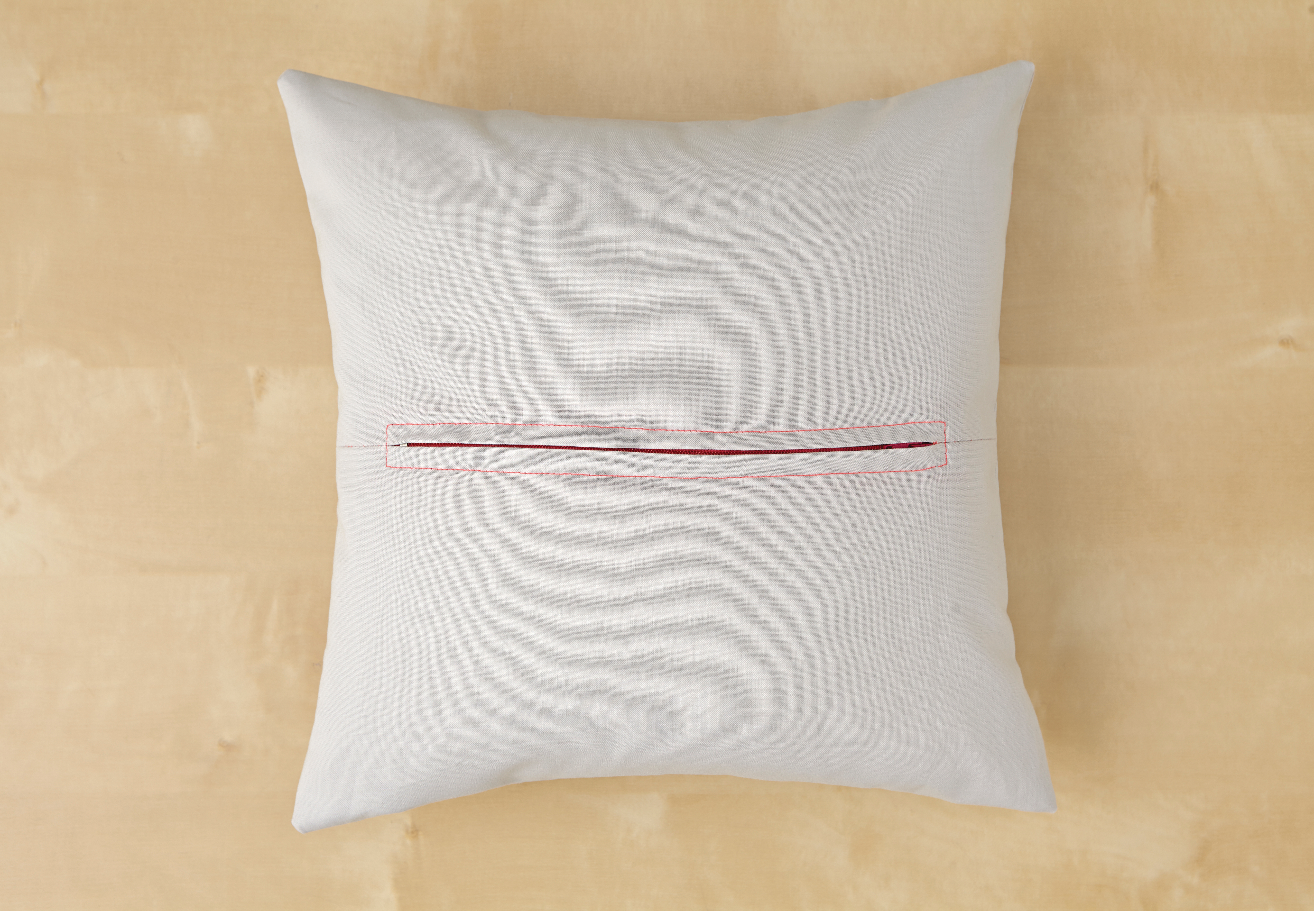How to make a cushion cover with zip
