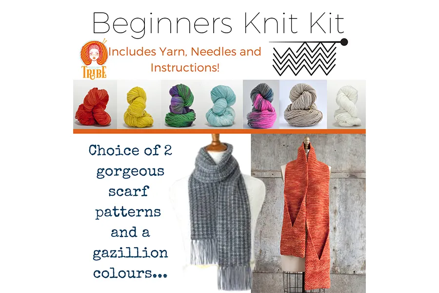 Knitting Super Starter Kit for Beginners: Everything You Need to Make Your  First 4 Projects, Includes Patterns w/Video Tutorials, Features Loops  Luxe Chunky Royal Alpaca Yarn