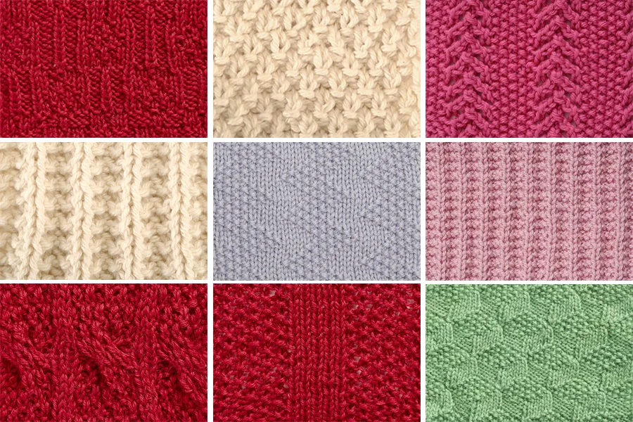 Moss stitch knitting patterns