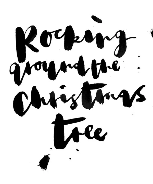 Rockin Christmas tree printables