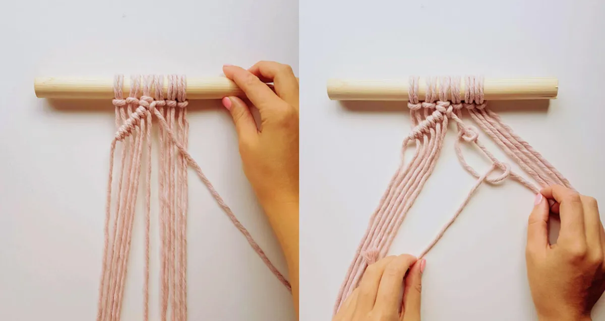 Beginner's guide to basic macrame knots - Gathered