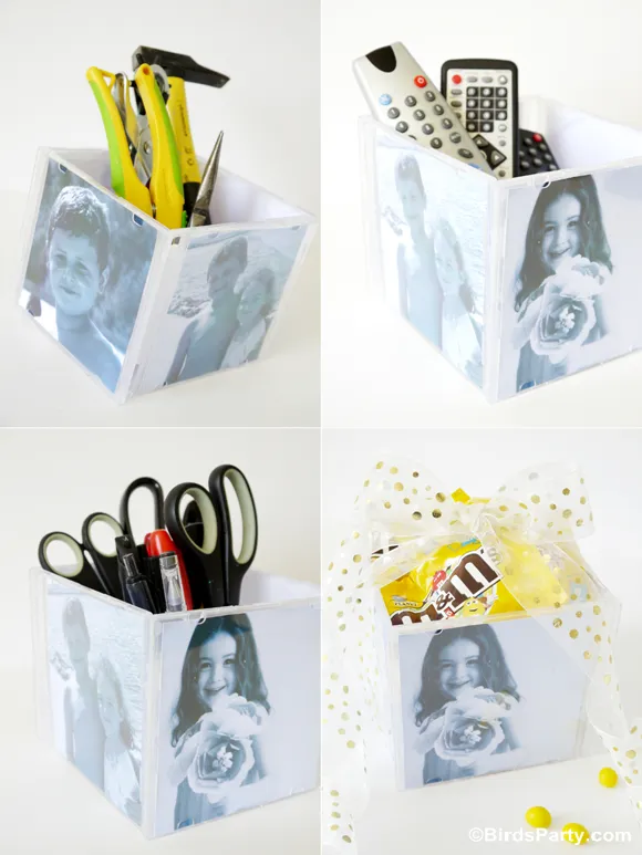 fathers day crafts photo cube