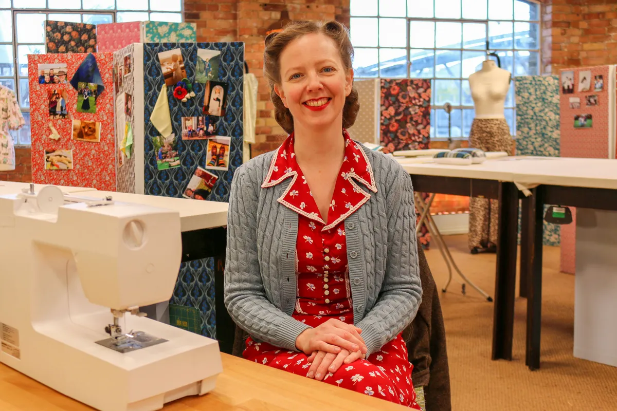 WARNING: Embargoed for publication until 22:01:00 on 17/06/2020 - Programme Name: The Great British Sewing Bee S6 - TX: n/a - Episode: The Final (No. 10 - The Final) - Picture Shows: **STRICTLY EMBARGOED NOT FOR PUBLICATION UNTIL 22:01 ON WEDNESDAY 17TH JUNE 2020** Clare - (C) Love Productions - Photographer: Production