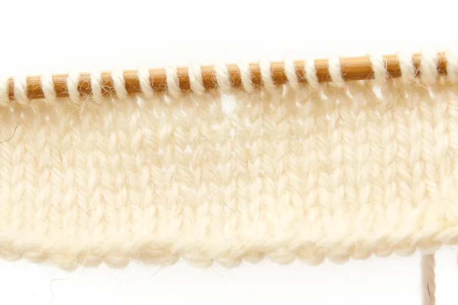 Yo (yarn over) knitting increase step four