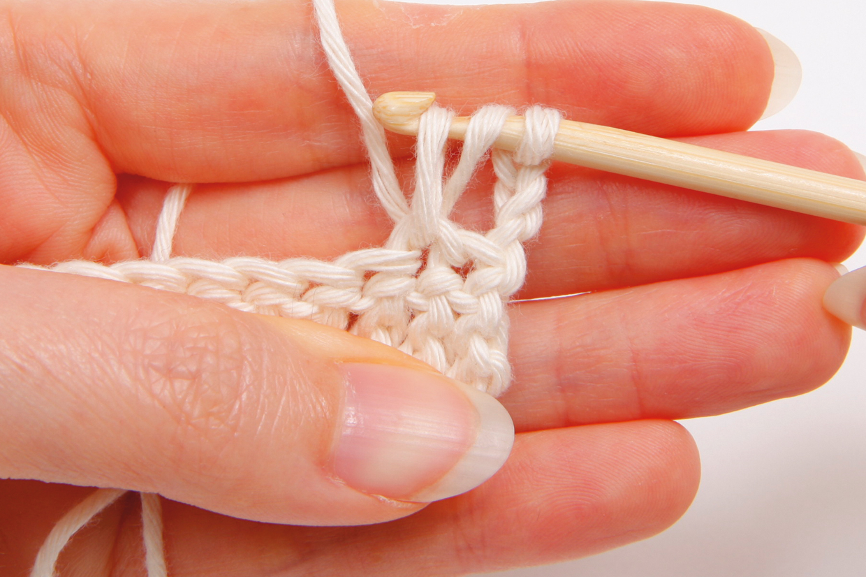 puff stitch crochet tutorial step 01