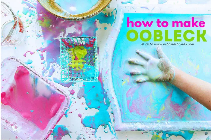 Crafts for toddlers oobleck