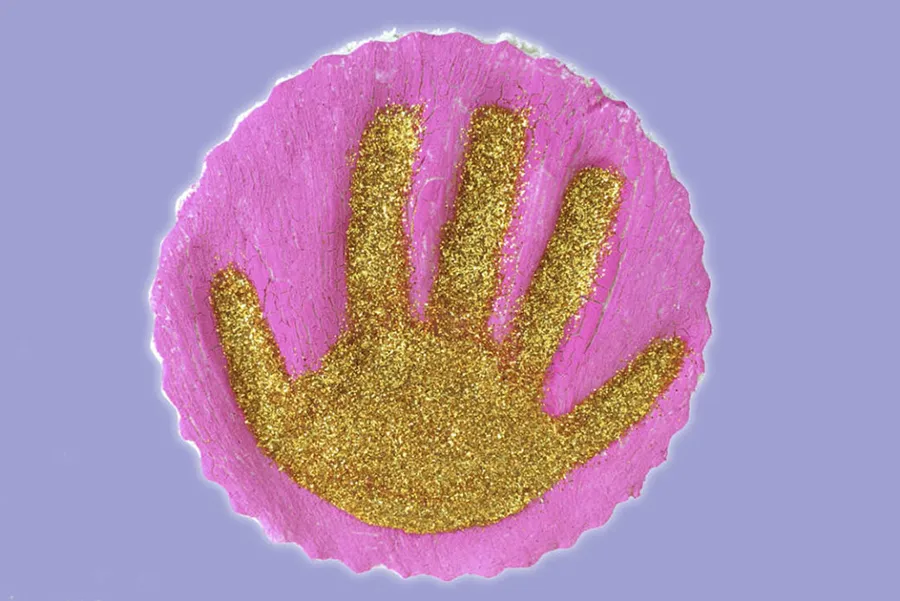 Crafts for toddlers salt dough handprint
