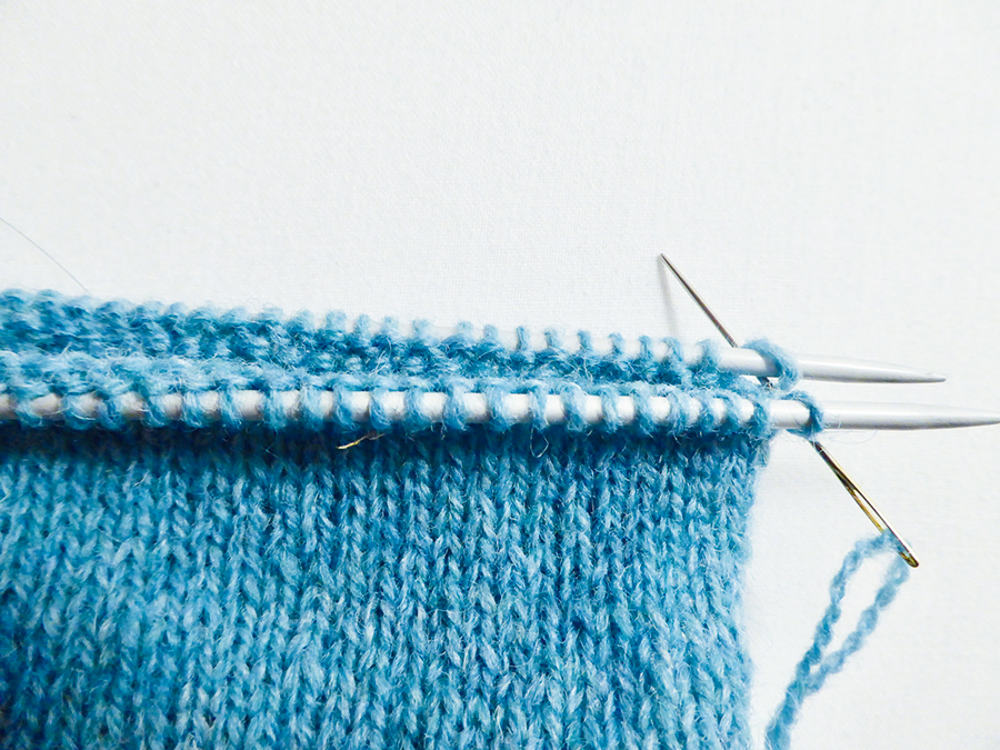 Headband knitting pattern Step3b