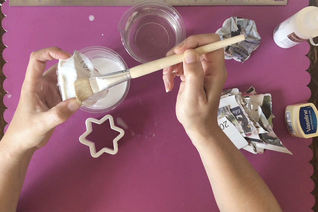 How to make paper mache step 8