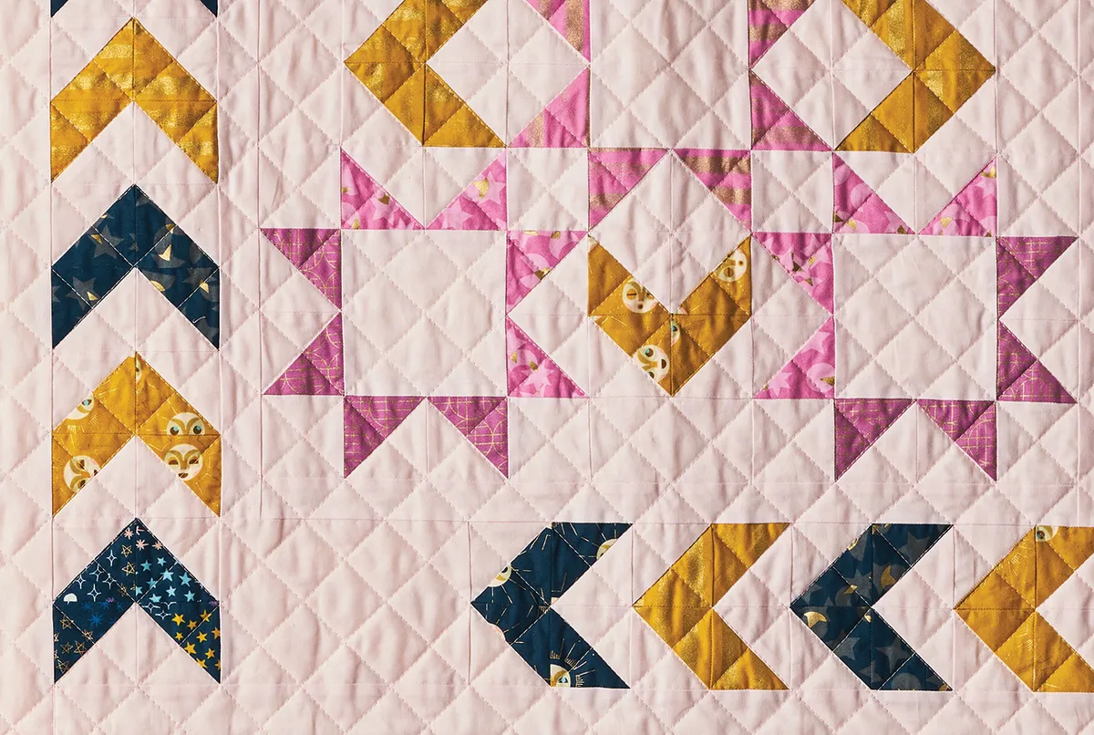 Straight line quilting