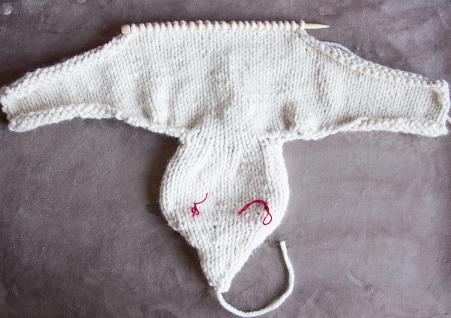 polar bear crochet pattern Step 3