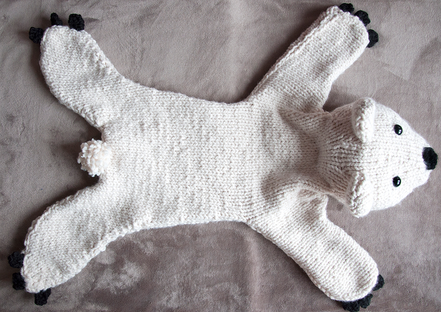 polar bear crochet pattern step 12