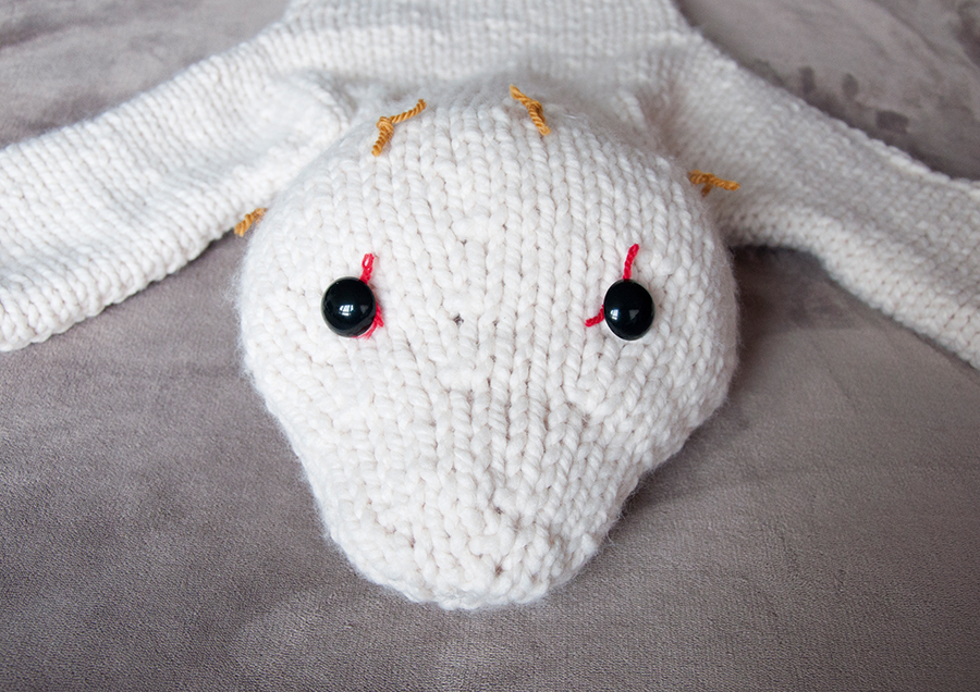 polar bear crochet pattern step 8