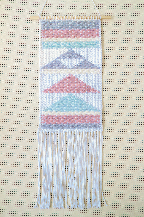 weaving without a loom wall hanging