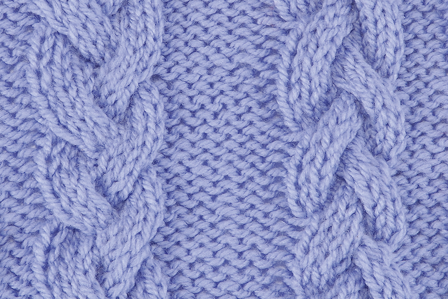 Cable stitch pattern, 9 stitch plait