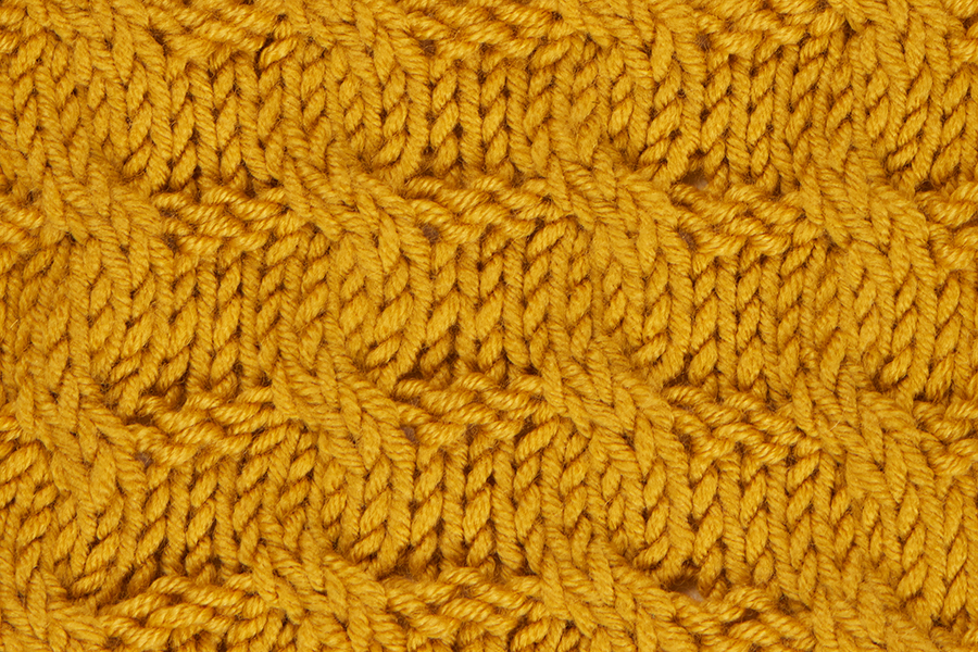 Cable stitch pattern Basket Cable 1