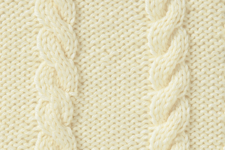 Cable stitch pattern Corded Cable Rib
