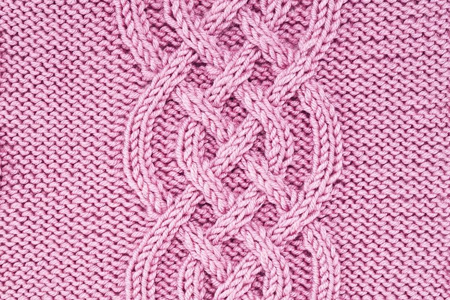 Cable stitch pattern Plaited Cable