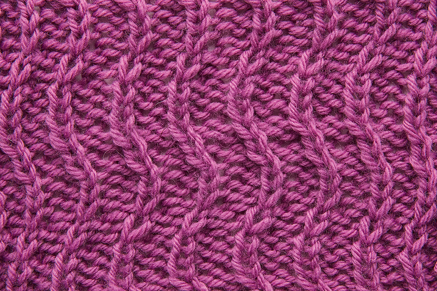 Cable stitch pattern Ripple Effect