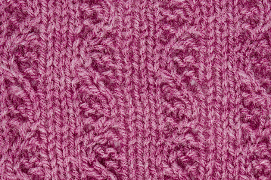 Cable stitch pattern Subtle Curves