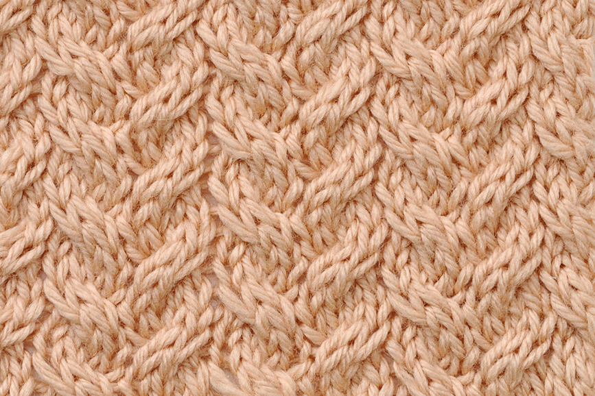 Cable stitch pattern, Wavy Cables