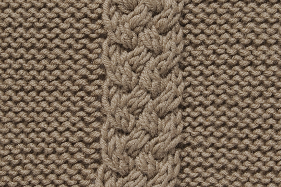 Cable stitch pattern, Woven Cable
