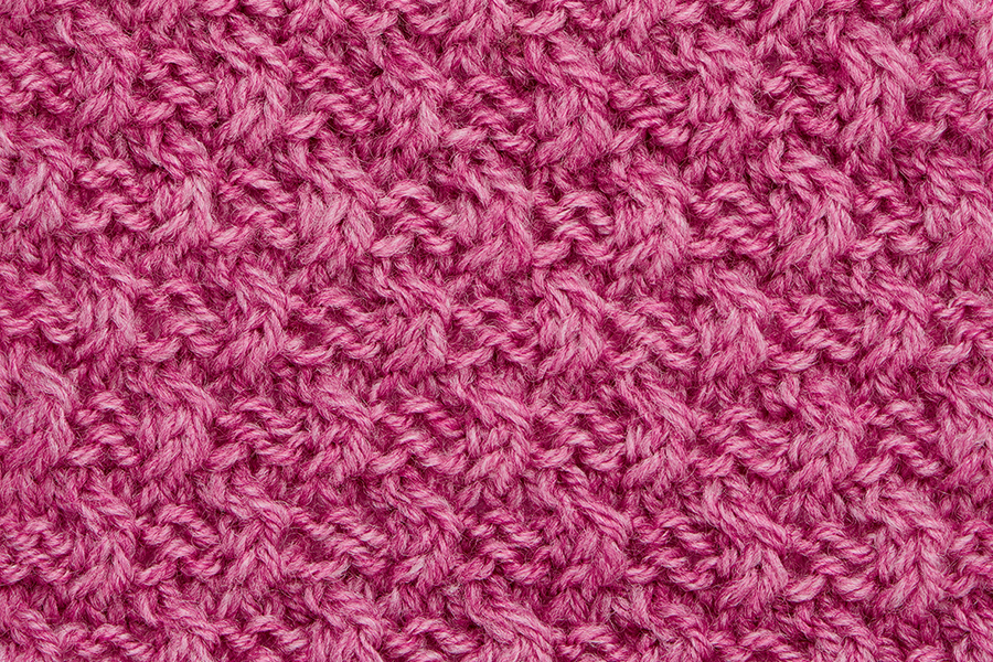 Cable stitch pattern, Woven Twists