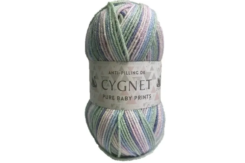 best yarn for baby blanket, Cygnet Pure Baby Prints DK